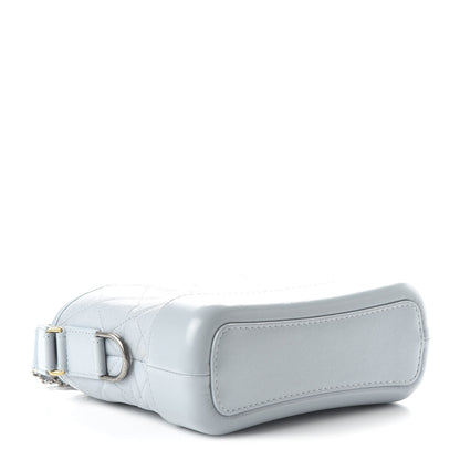 Chanel Aged Calfskin Quilted Small Gabrielle Hobo Light Blue 4 of 12