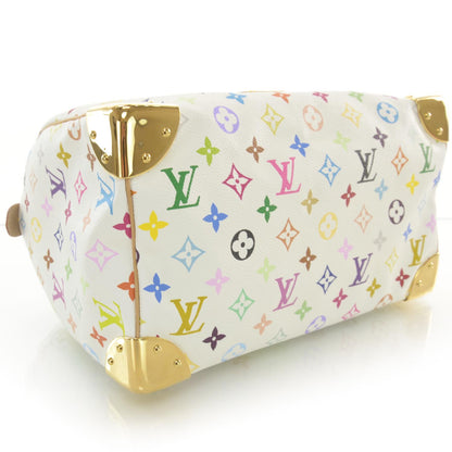 Louis Vuitton Monogram Multicolor Speedy 30 White 3 of 6