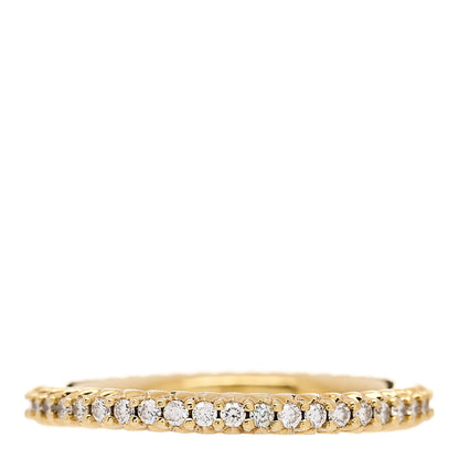 Roberto Coin 18K Yellow Gold Diamond Micro Pave Eternity Band Ring 52 6 3 of 4