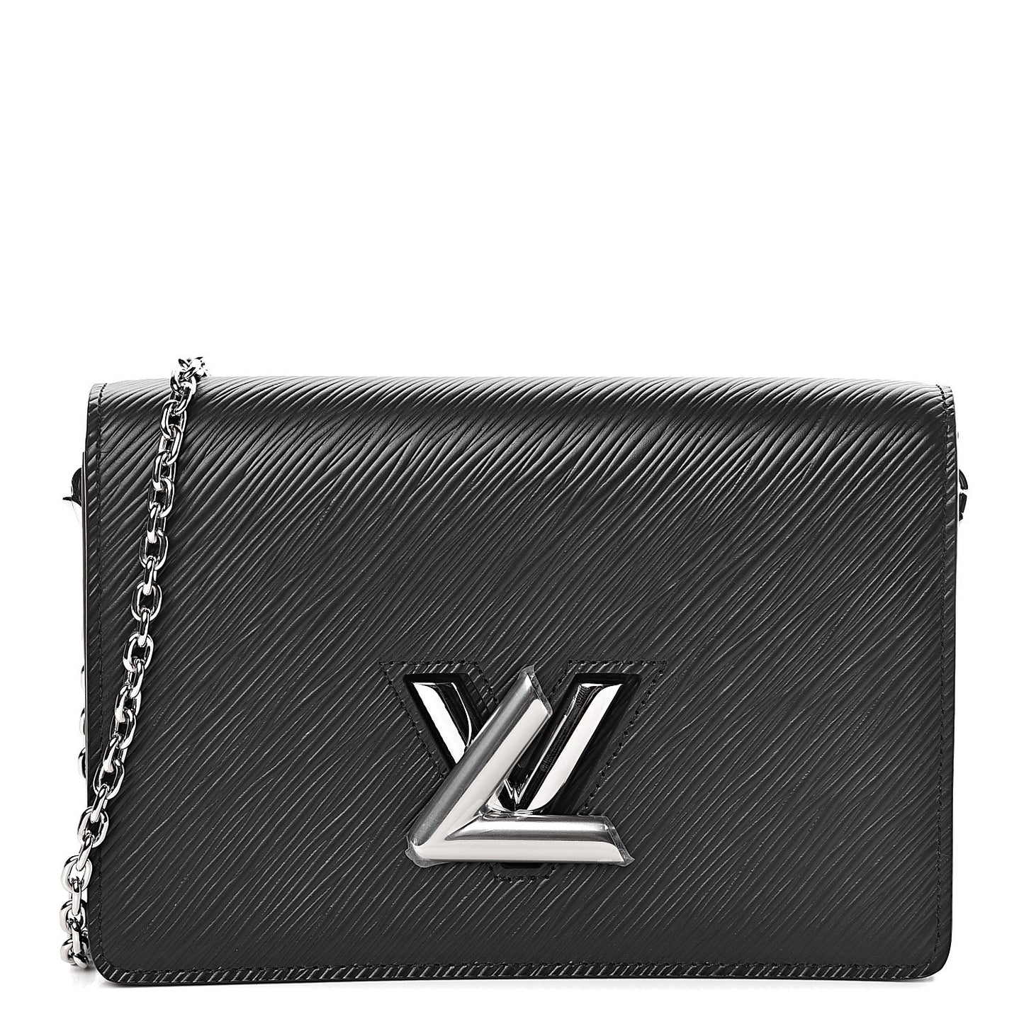 Epi Twist Belt Chain Wallet Black