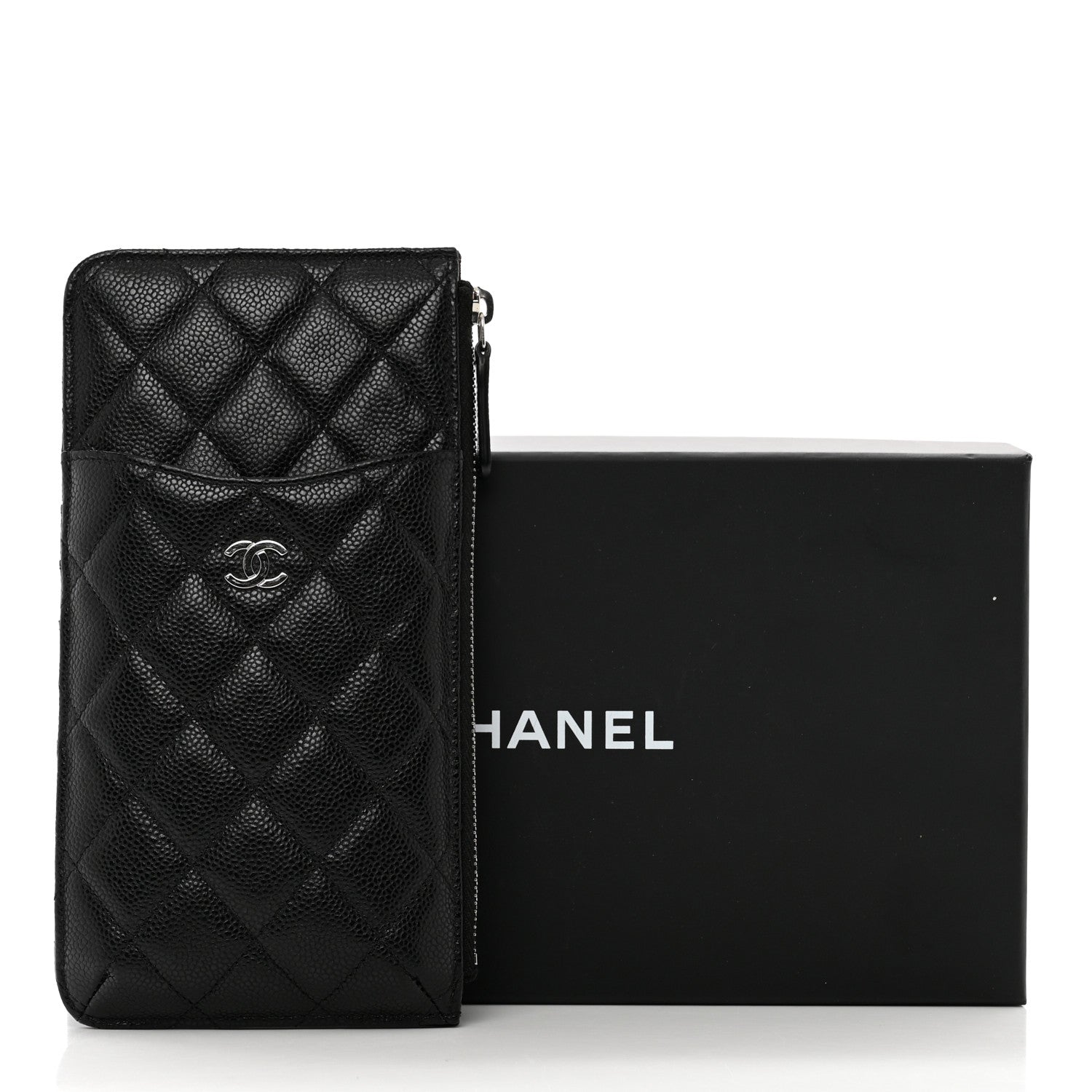 Chanel Caviar Quilted Classic iPhone Pouch Black 8 of 8