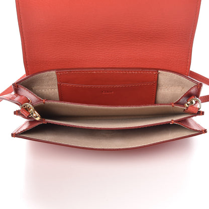 Chloe Calfskin Drew Bijou Clutch Earthy Red 5 of 7