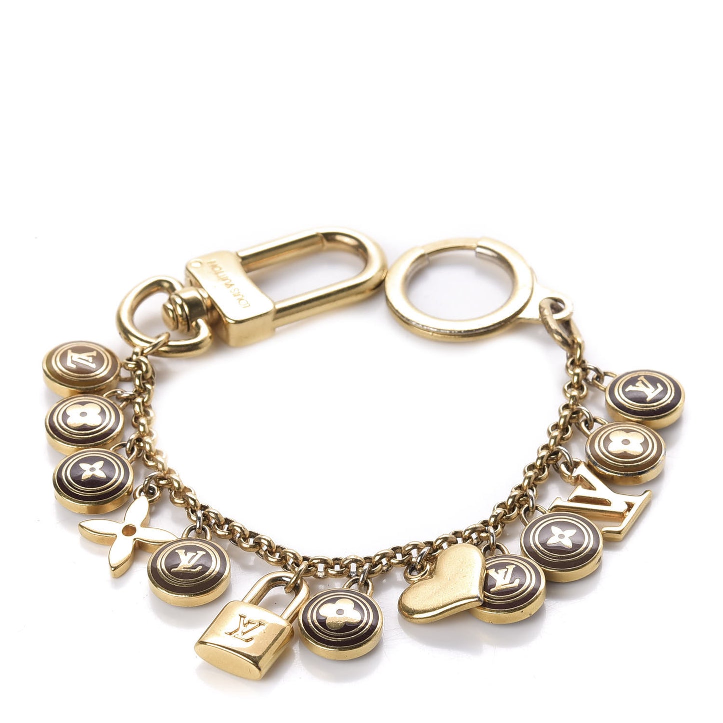 Pastilles Key Chain Bag Charm Brown