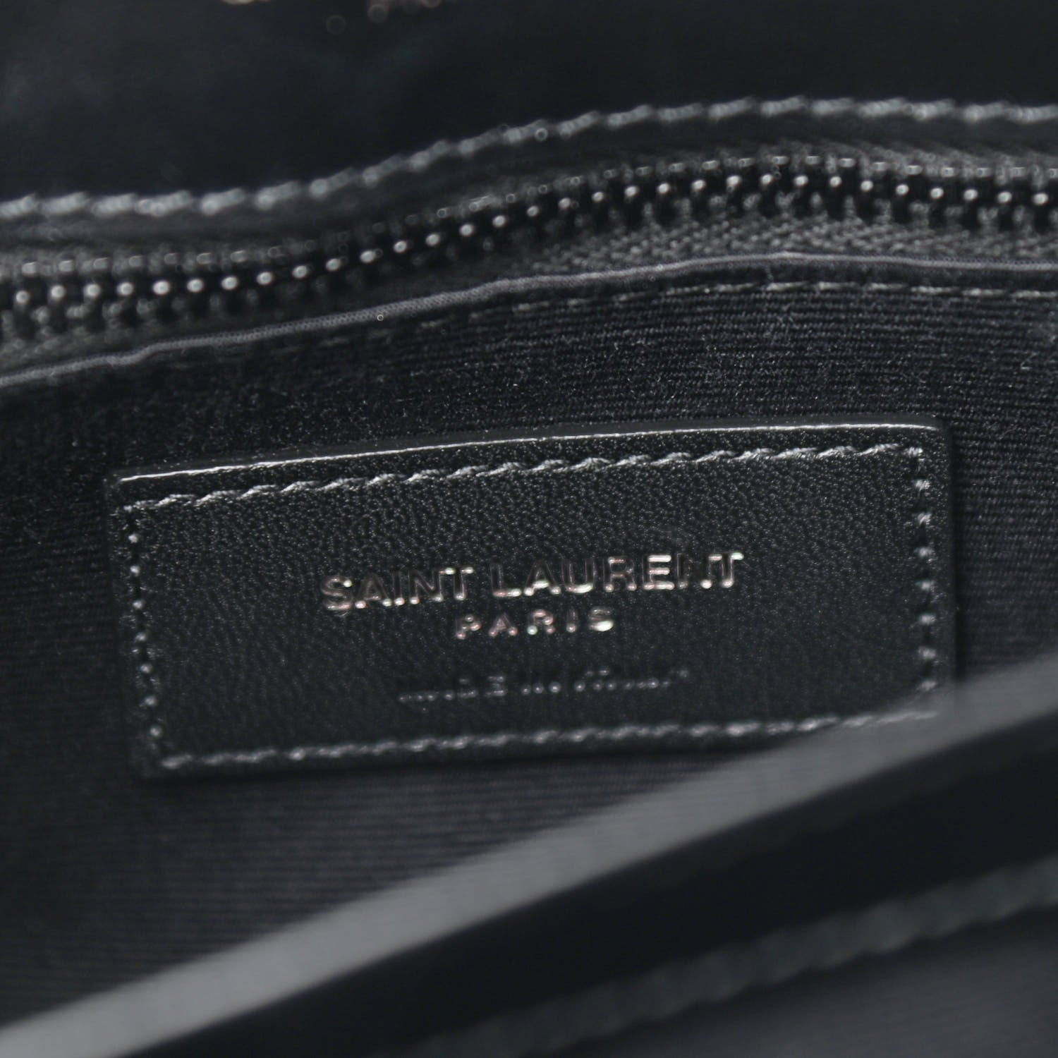 Saint Laurent Calfskin Y Quilted Monogram Toy Loulou Crossbody Bag Black 6 of 11