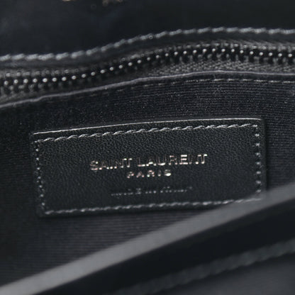 Saint Laurent Calfskin Y Quilted Monogram Toy Loulou Crossbody Bag Black 6 of 11