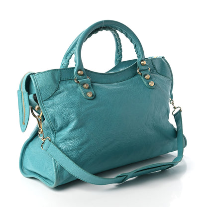 Balenciaga Agneau Giant 12 Gold Hardware City Bleu Tropical 3 of 10
