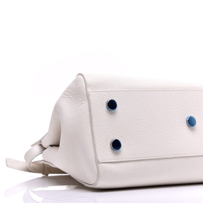 Saint Laurent Grained Calfskin Small Rive Gauche White 7 of 10