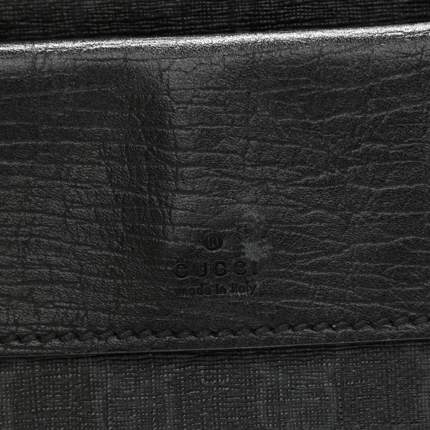 GG Plus Monogram Waist Belt Bag Black