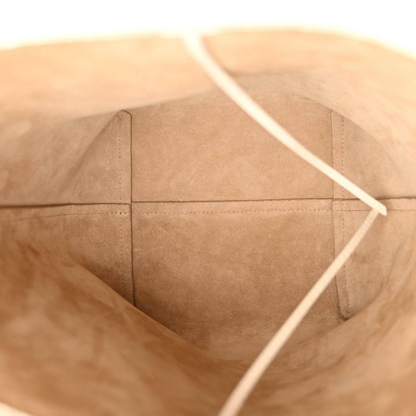 Grained Calfskin Medium N/S Park Tote Ivory
