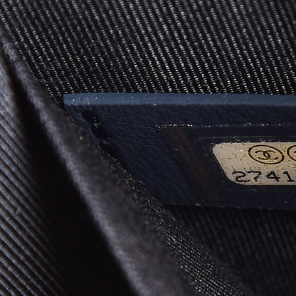 Chanel Calfskin Quilted North South Boy Flap Navy 7 of 8