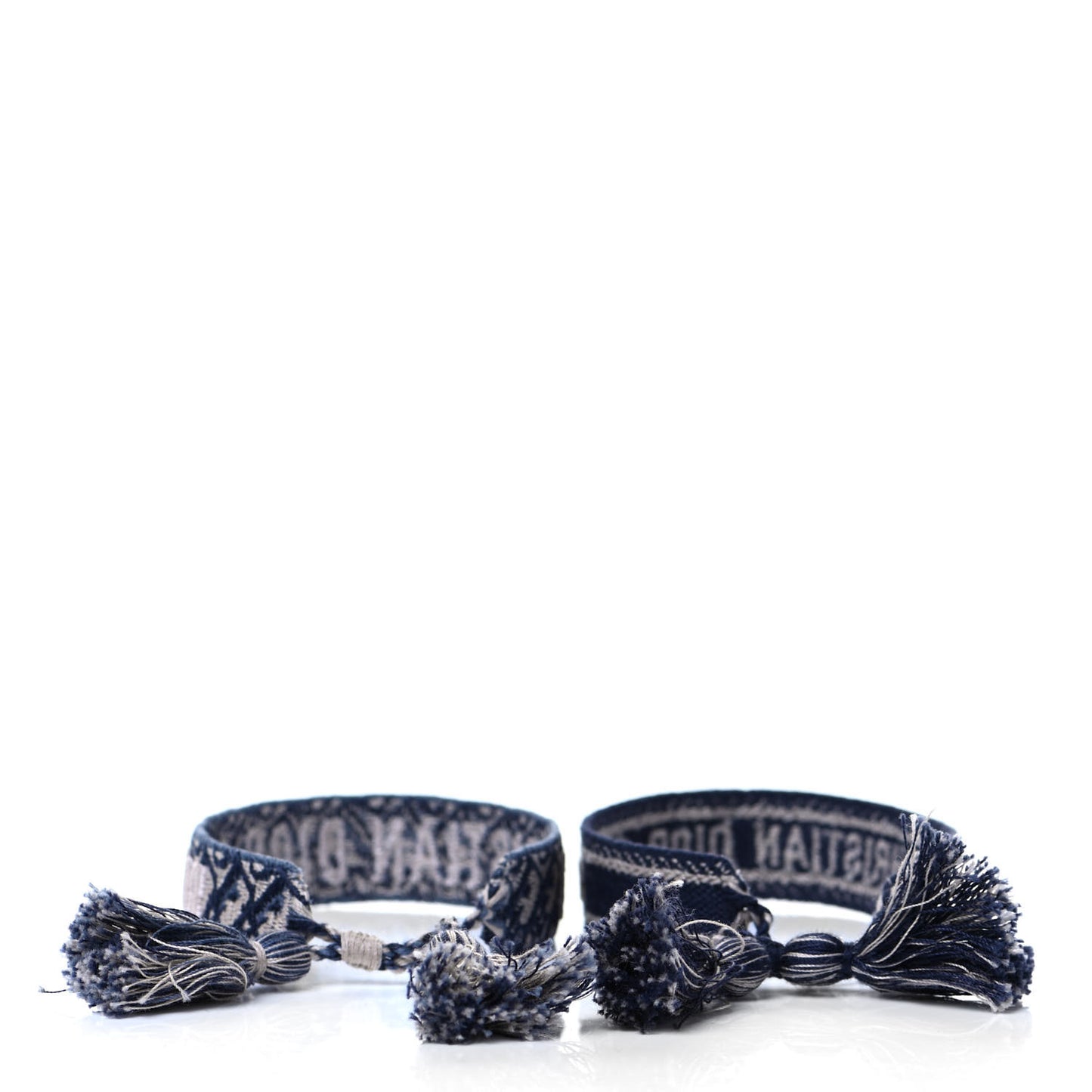 Woven Cotton J'Adior Friendship Bracelet Set Navy