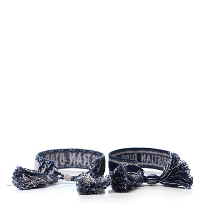 Christian Dior Woven Cotton J'Adior Friendship Bracelet Set Navy 3 of 5