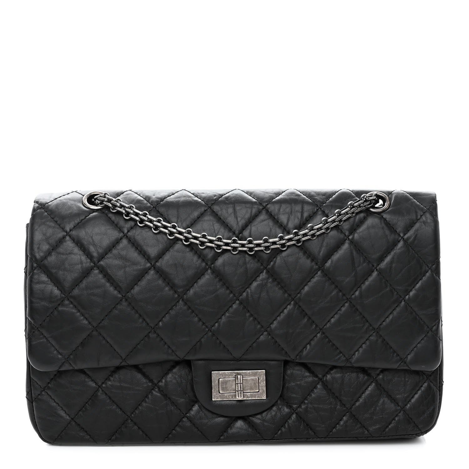 Chanel Aged Calfskin Quilted 2.55 Reissue 227 Flap Black 1 of 11