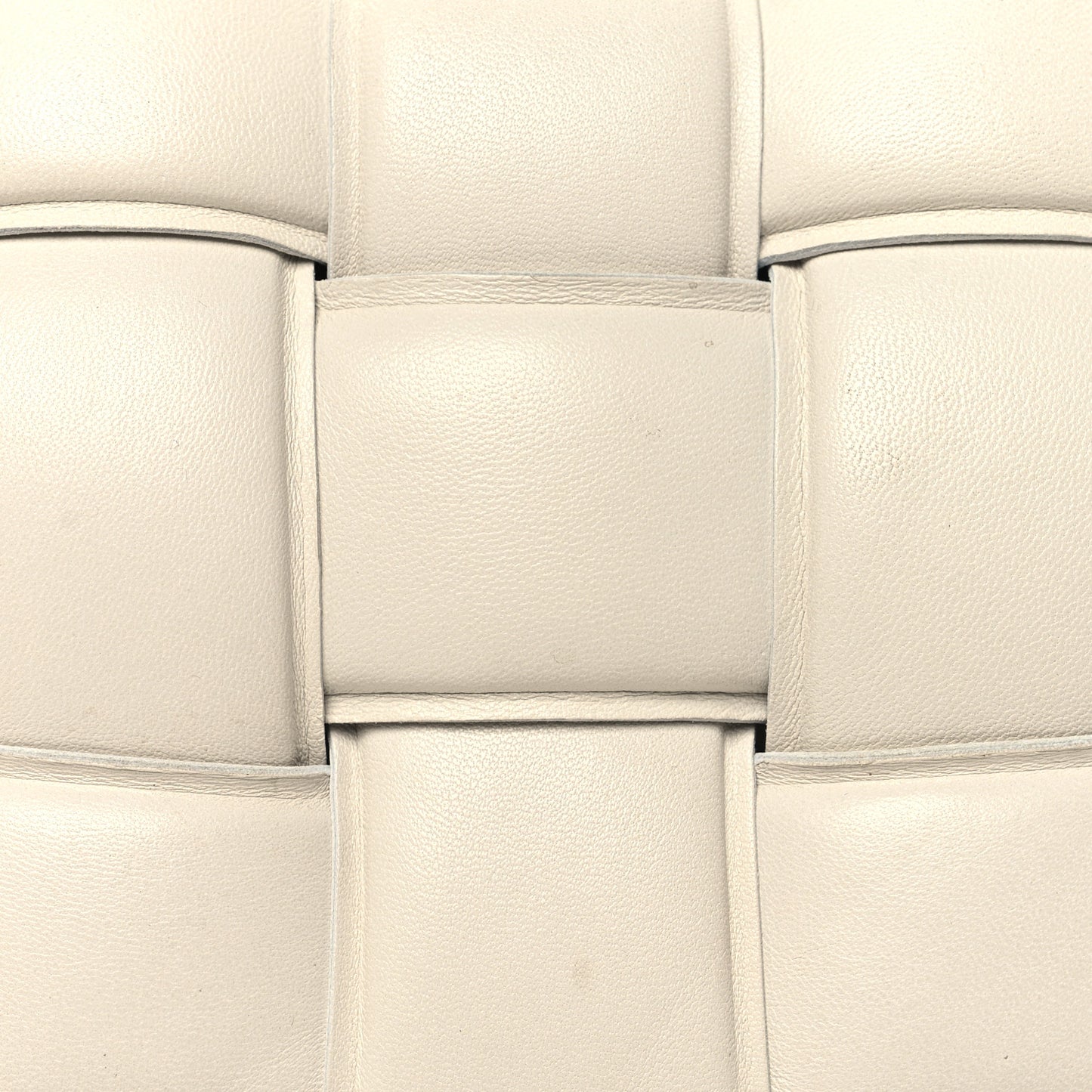 Nappa Maxi Intreccio Padded Cassette Crossbody Bag Chalk