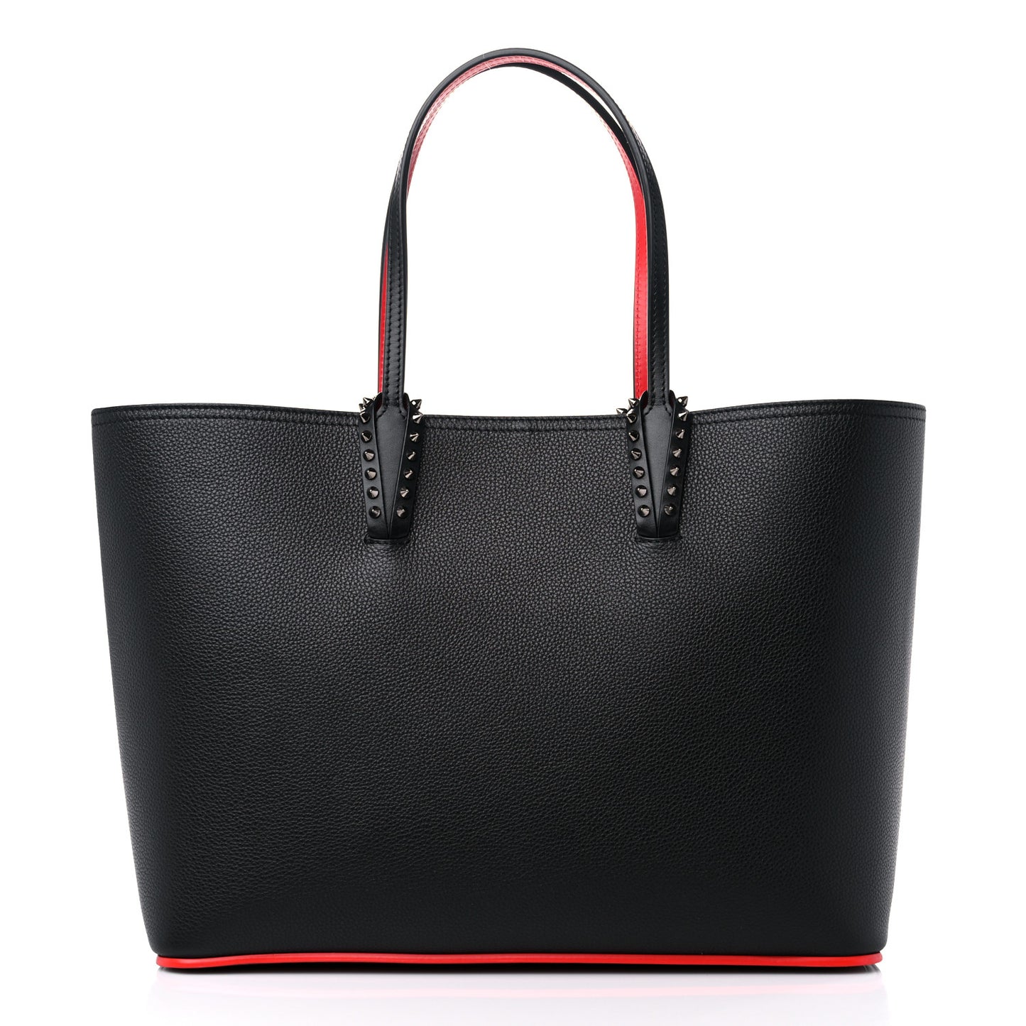 Calfskin Spikes East West Cabata Tote Black