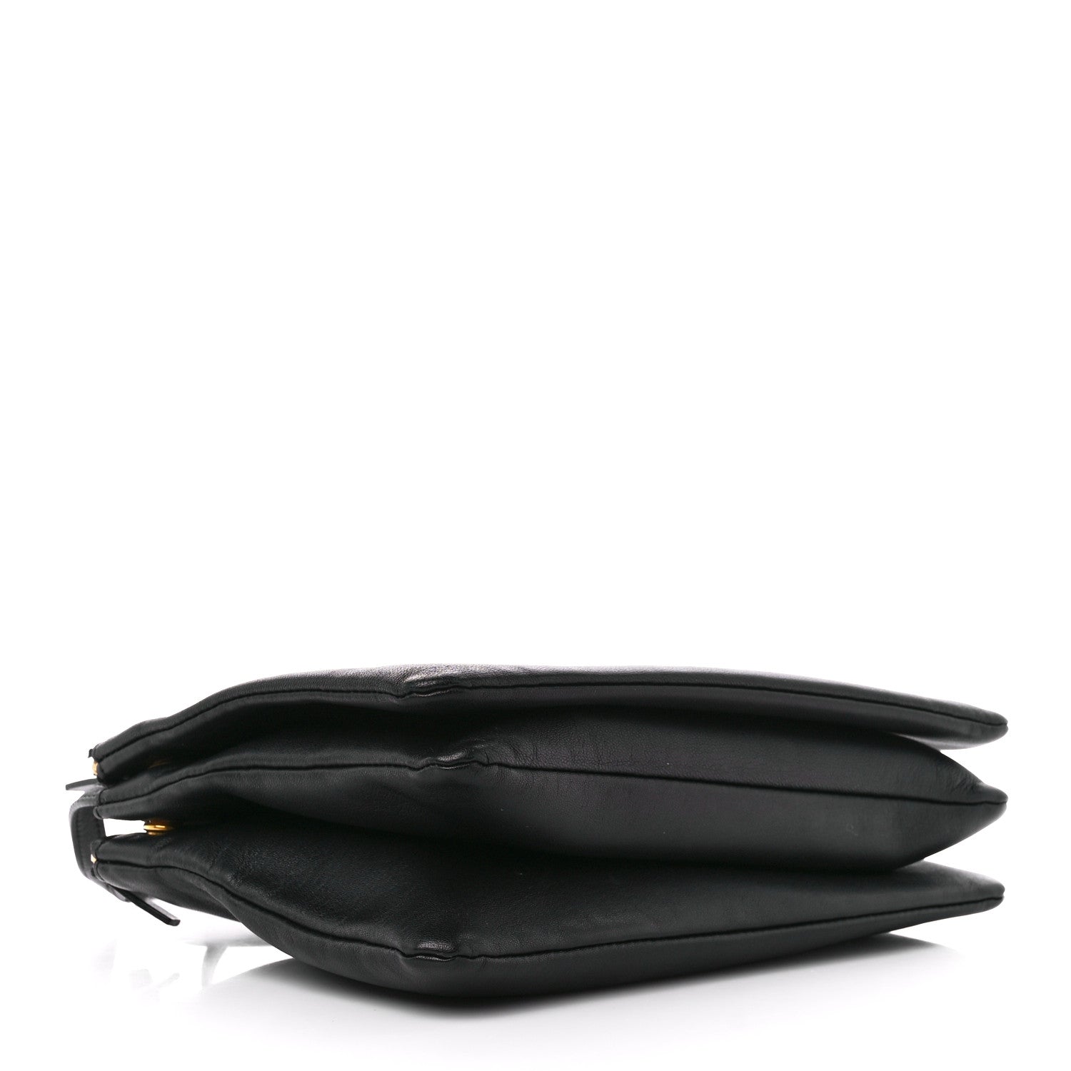 Celine Lambskin Large Trio Crossbody Bag Black 4 of 11