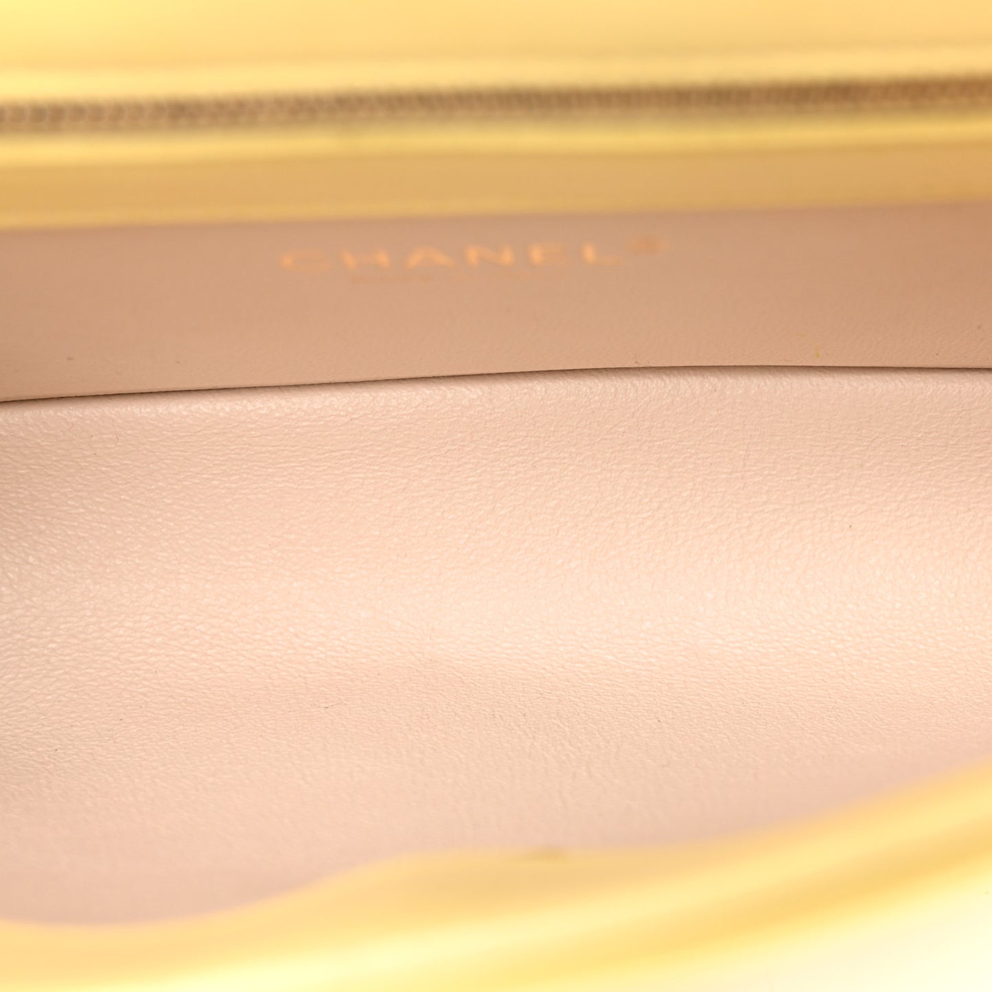 Lambskin Stitched Coco Luxe Small Flap Yellow