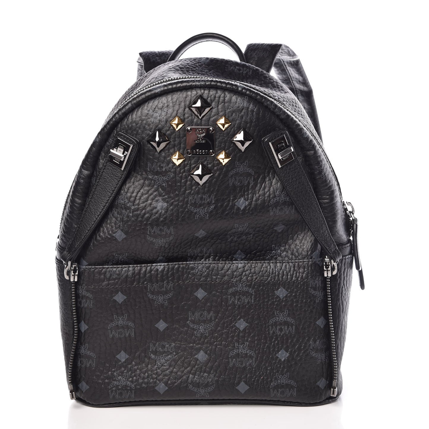 Visetos Studded Small Dual Stark Backpack Black
