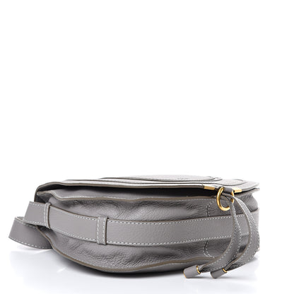Chloe Calfskin Medium Marcie Round Crossbody Bag Cashmere Grey 3 of 10