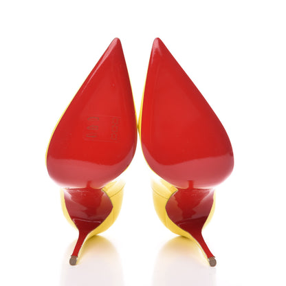 Christian Louboutin Patent So Kate 120 Pumps 35 Yellow Queen 5 of 9