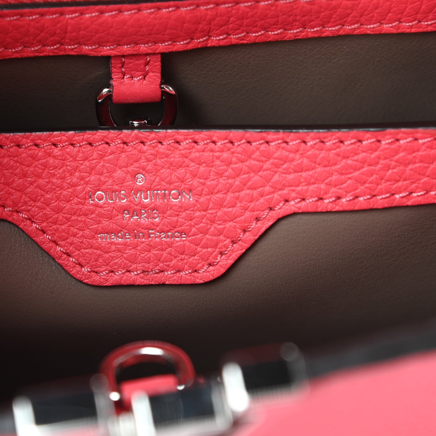 Louis Vuitton Taurillon Capucines BB Rose Litchi 6 of 12