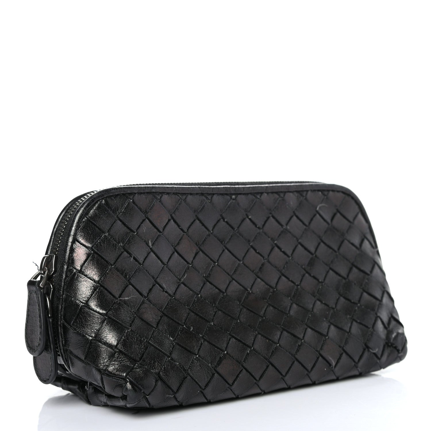 Bottega Veneta Nappa Intrecciato Small Cosmetic Pouch Black 3 of 7