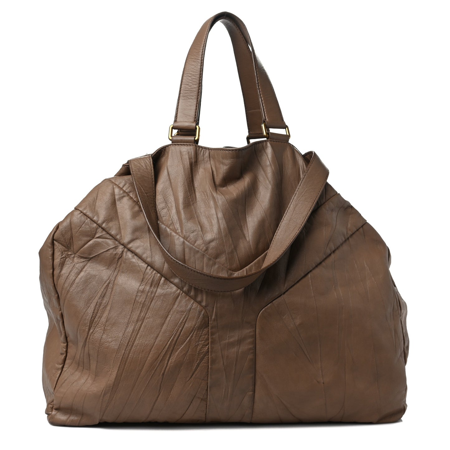 Calfskin Y Tote Beige