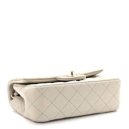 Chanel Lambskin Quilted Mini Rectangular Flap Grey 4 of 10