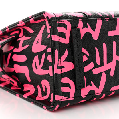 Marc Jacobs X STEPHEN SPROUSE Grained Calfskin Medium The Tote Bag Pink 9 of 10