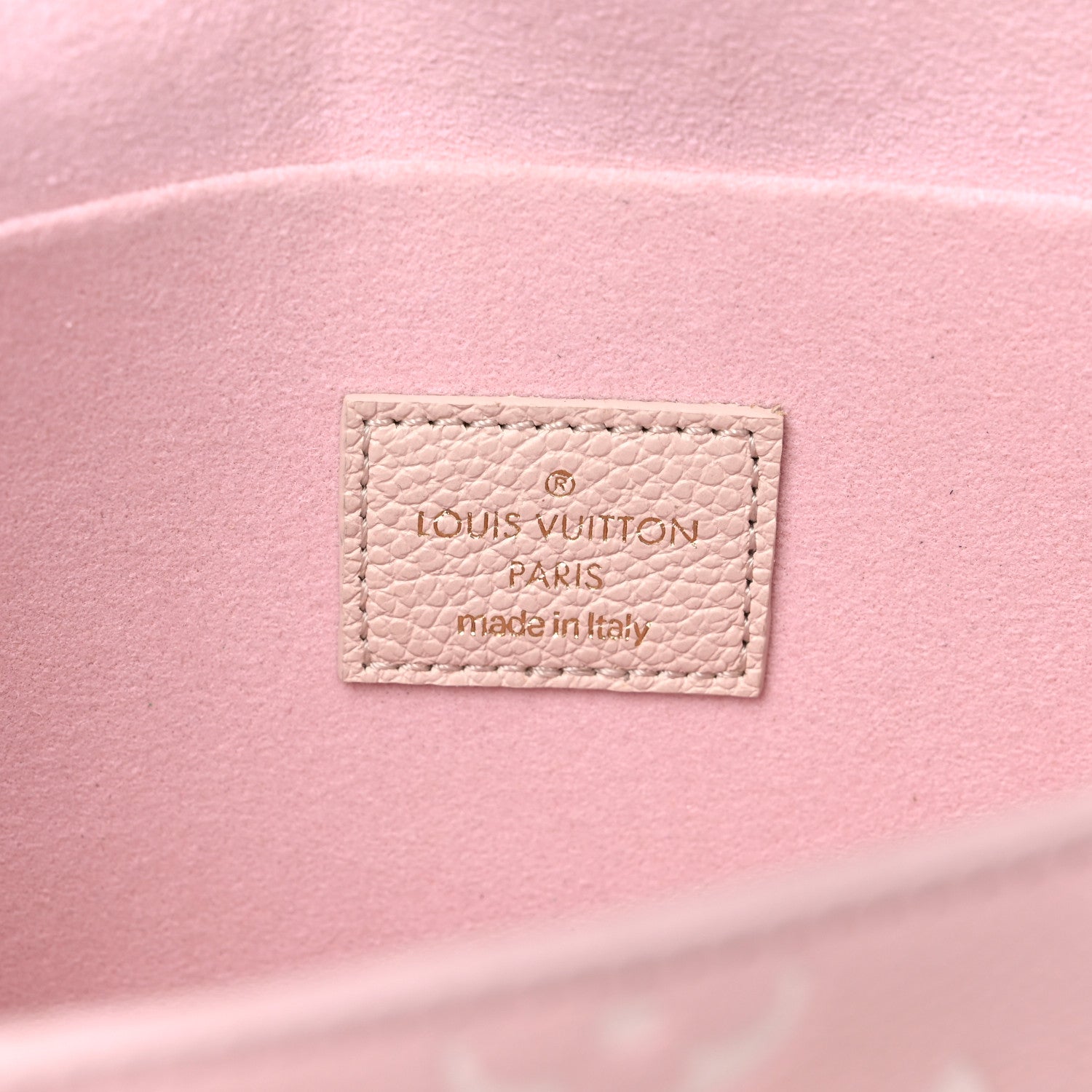 Louis Vuitton Empreinte Spring in the City Felicie Pochette Chain Wallet Pink Beige Yellow 7 of 7