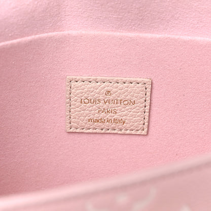 Louis Vuitton Empreinte Spring in the City Felicie Pochette Chain Wallet Pink Beige Yellow 7 of 7