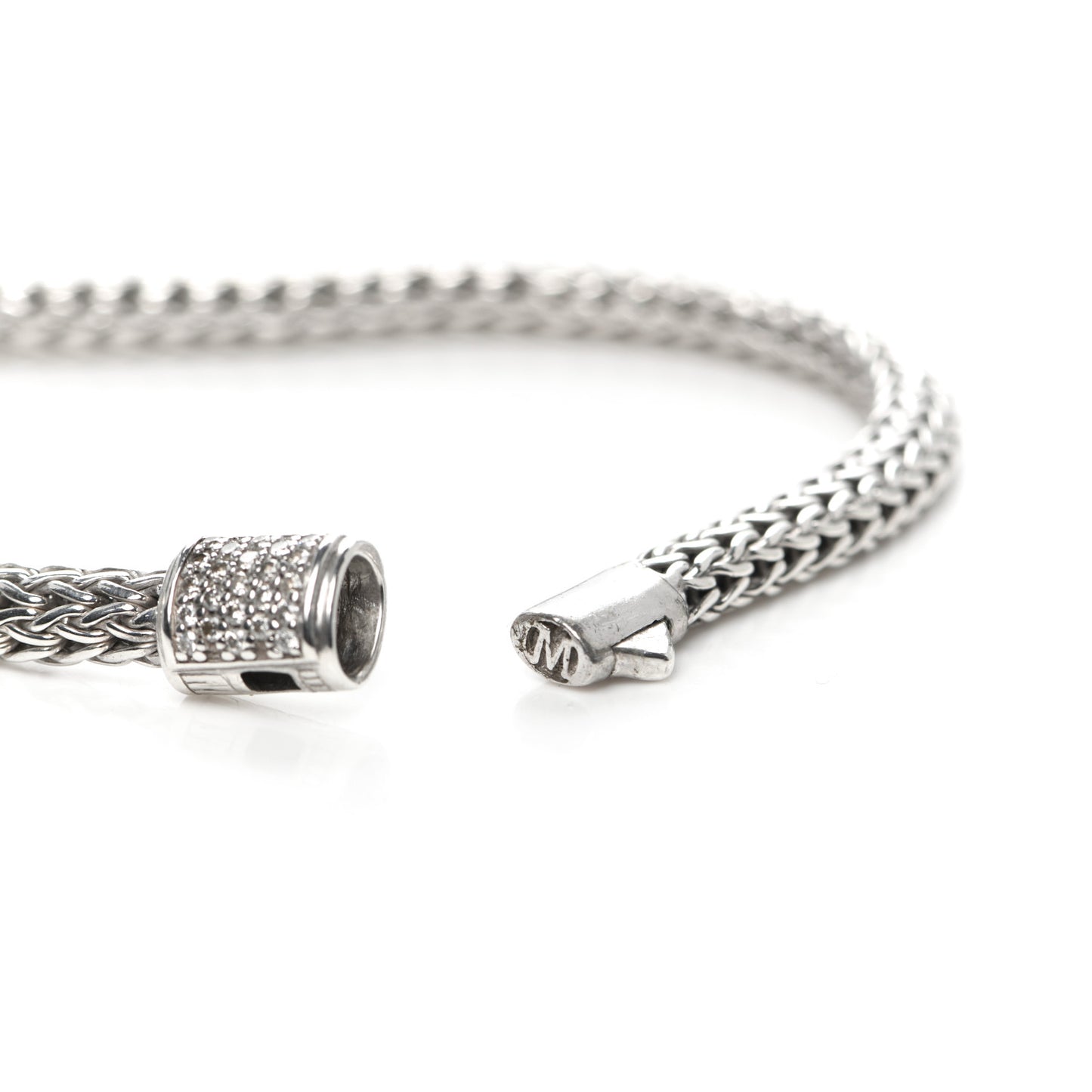 Sterling Silver Diamond 5mm Classic Chain Bracelet