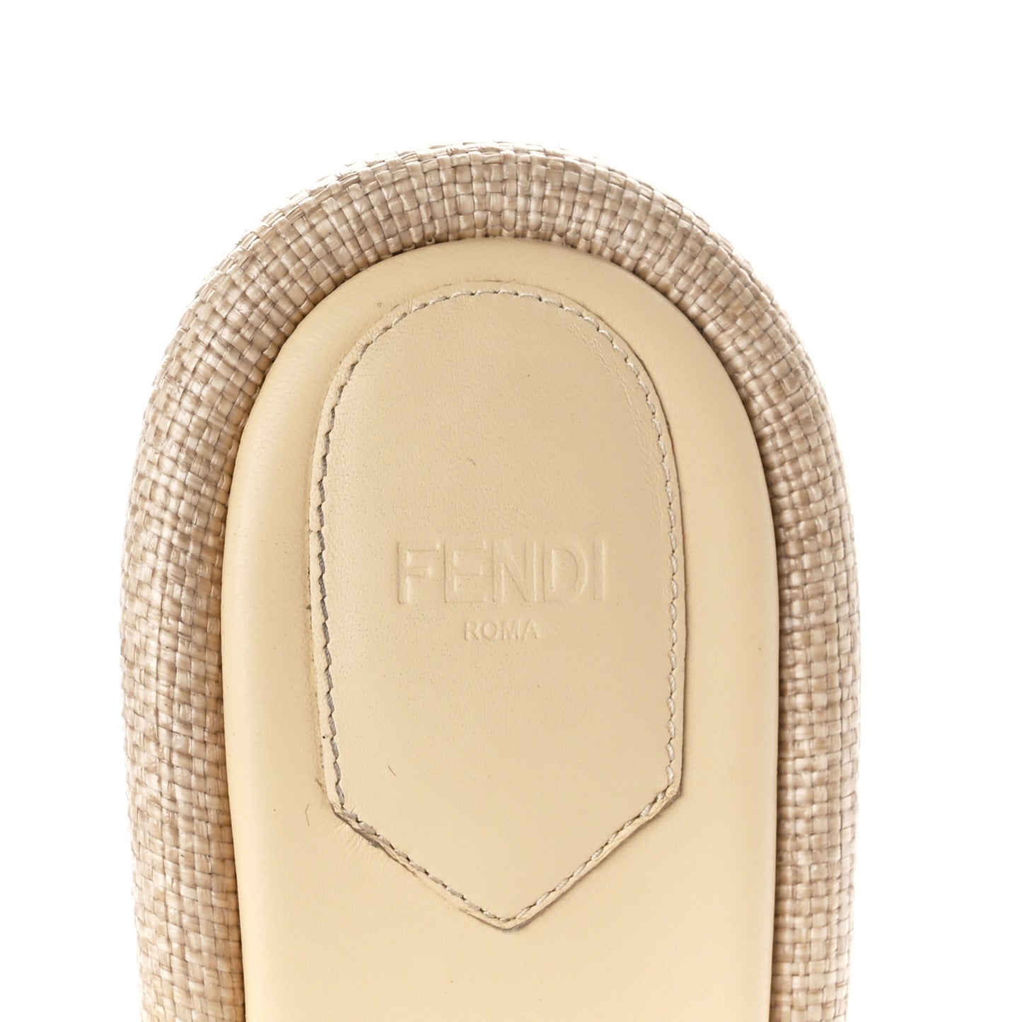 Raffia Intreccio Baguette 60mm Slide Sandals 41 Paglia