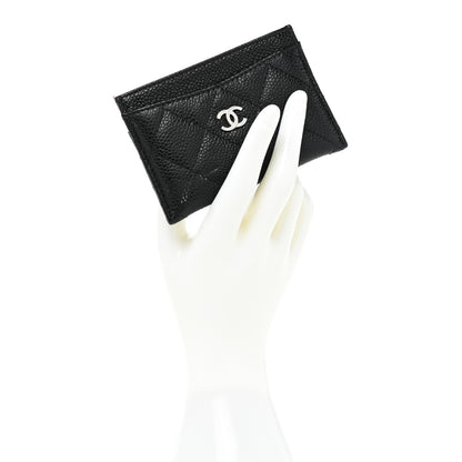 Chanel Caviar Quilted Card Holder Black 2 of 9
