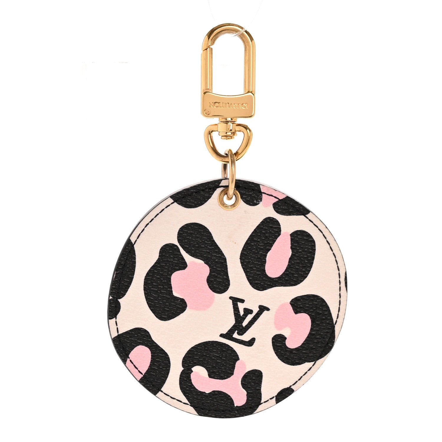 Louis Vuitton Monogram Wild At Heart Illustre Bag Charm Key Ring Black 1 of 3