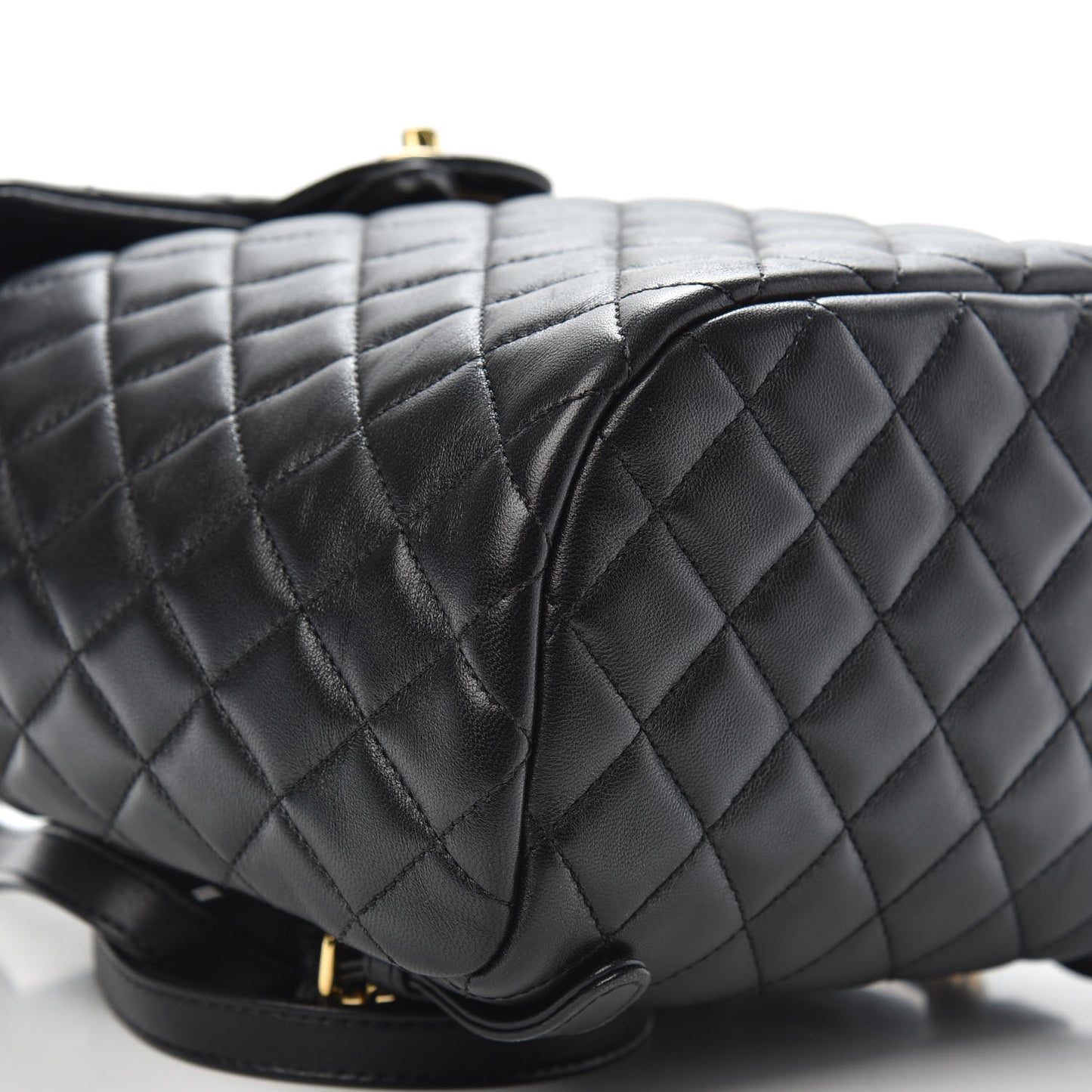 Lambskin Quilted Small Urban Spirit Backpack Black