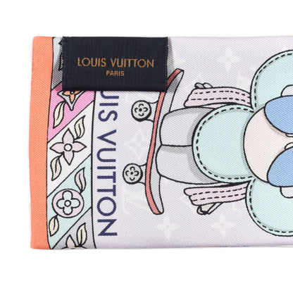 Louis Vuitton Silk Monogram Hide and Seek Bandeau Mauve 3 of 3