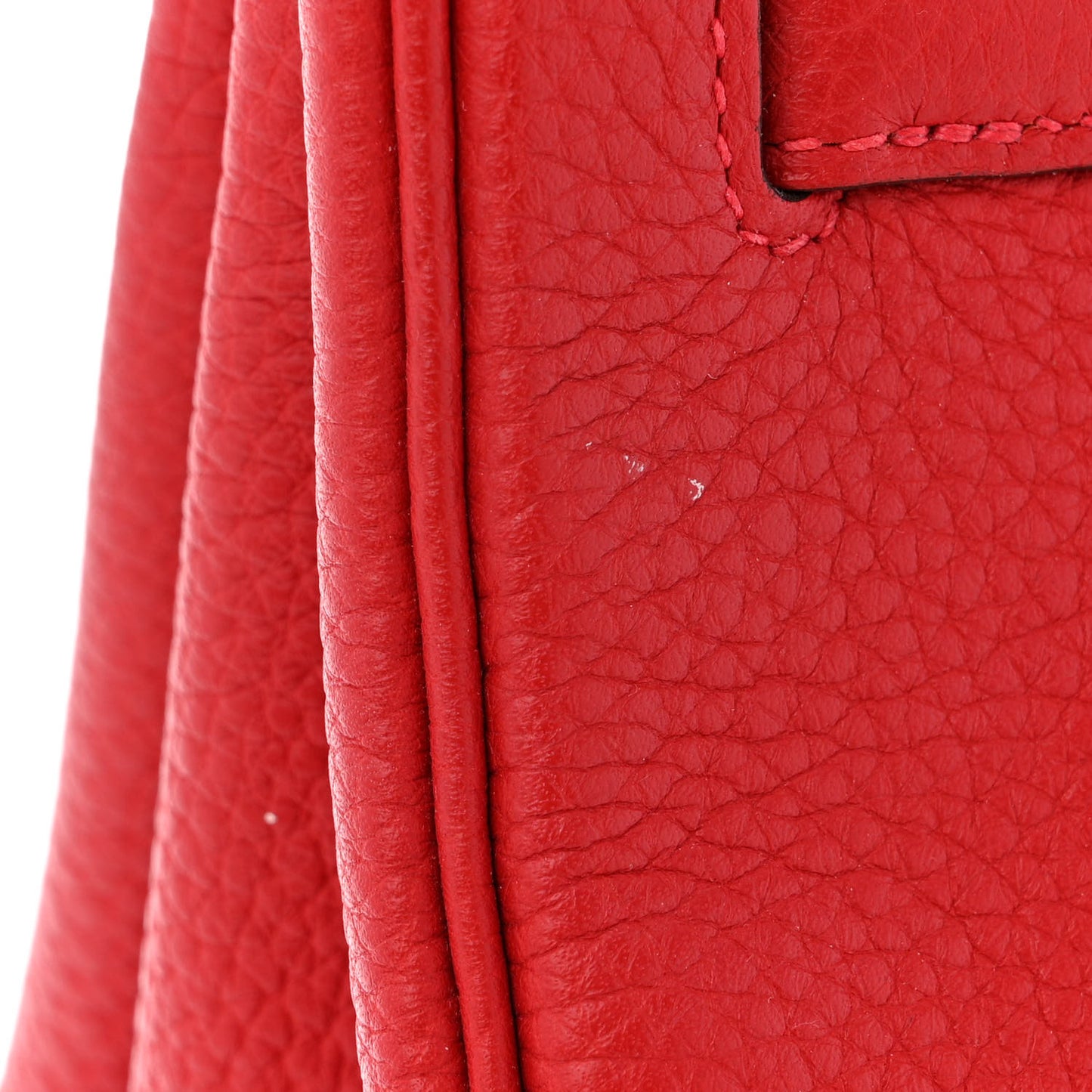 Taurillon Clemence Birkin 35 Rouge Casaque