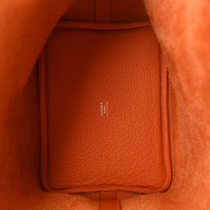Hermes Taurillon Clemence Picotin Lock 18 PM Orange 4 of 10