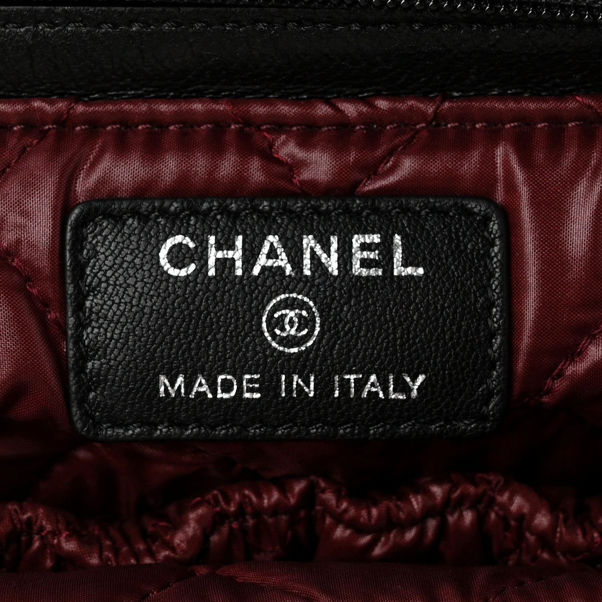 Chanel Lambskin Quilted Flap Cosmetic Case Black 6 of 10