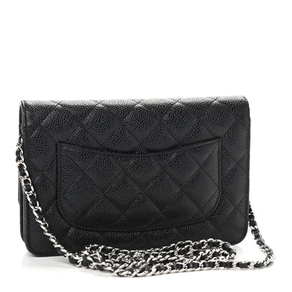 Chanel Caviar Quilted Wallet On Chain WOC Black 3 of 9