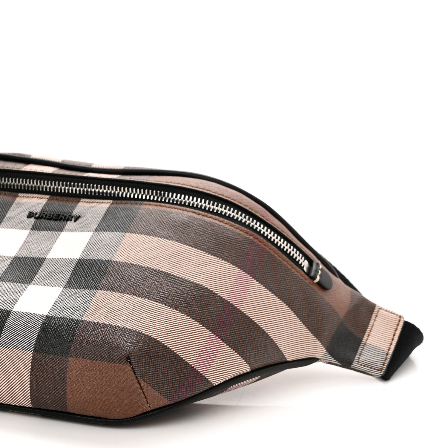 Burberry E-canvas Check Bum Bag Dark Birch Brown 9 of 9