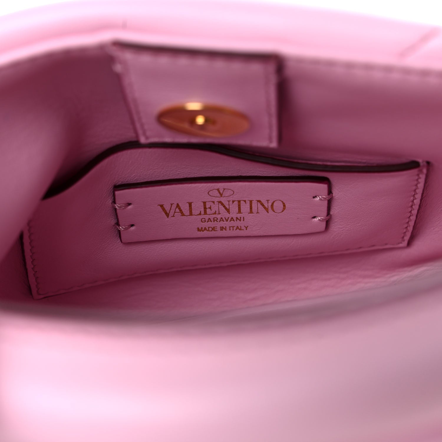 Valentino Garavani Nappa Mini Roman Stud The Handle Bag Pink Borealis 6 of 8