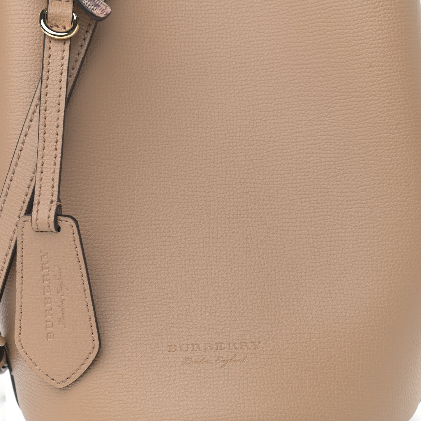 Calfskin Small Lorne Bucket Crossbody Natural