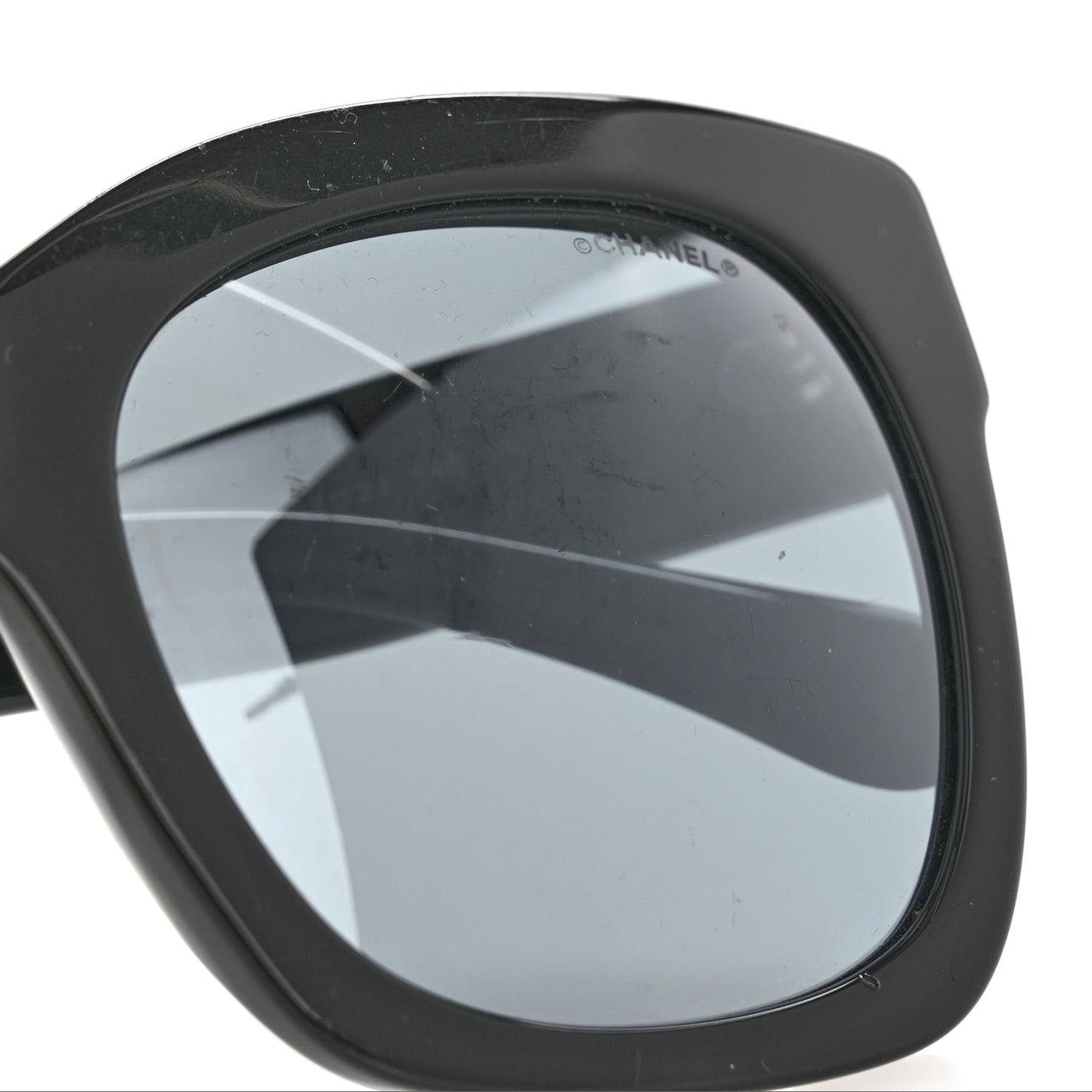 Acetate Square Sunglasses 5357-A Black