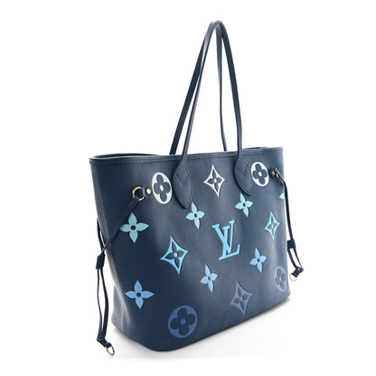 Louis Vuitton Empreinte Monogram Giant Neverfull MM Degrade Bleu 4 of 10
