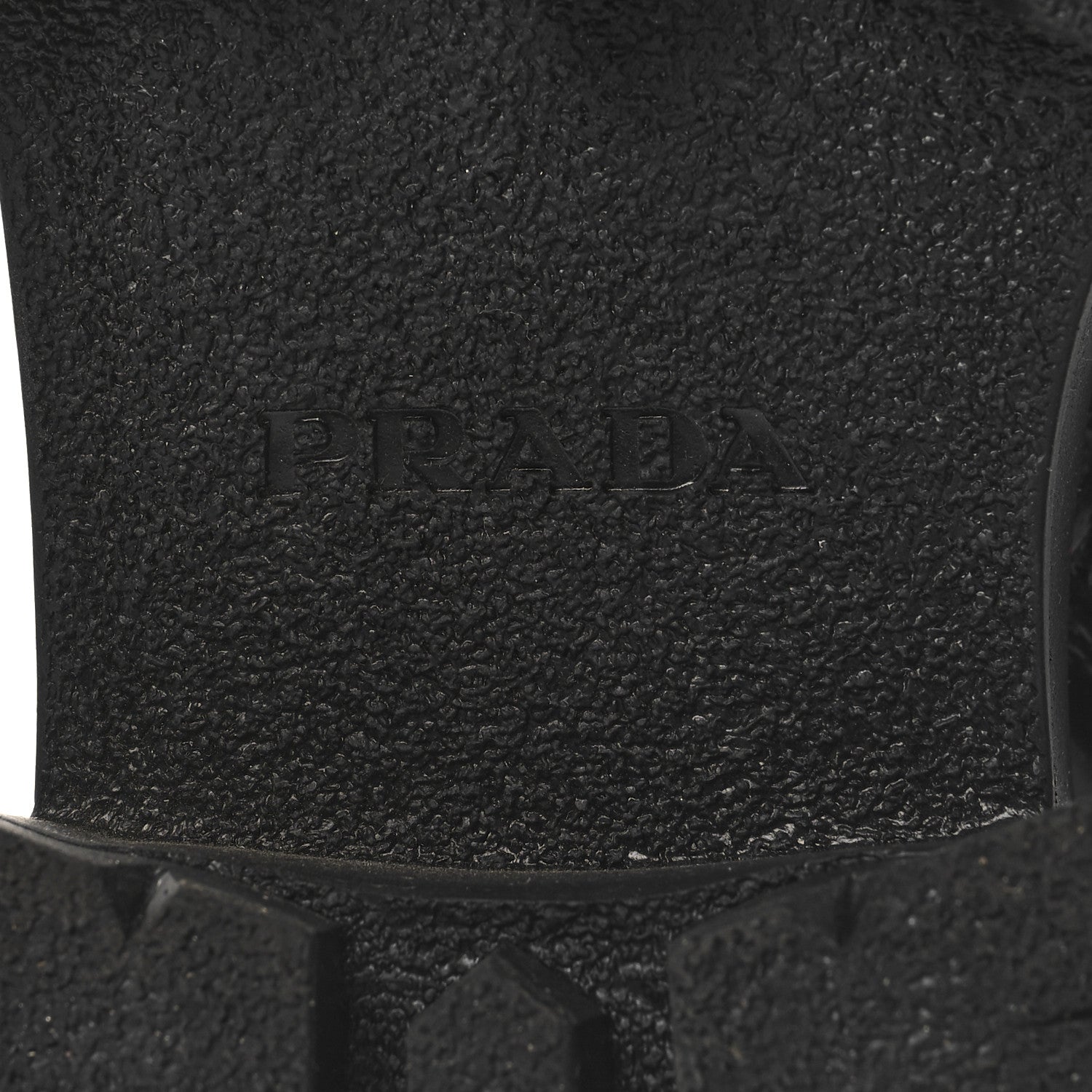 Prada Spazzolato Rois Re-Nylon Metal Triangle Logo Monolith Pouch Pocket 55mm Tall Combat Boots 39.5 Black 7 of 9
