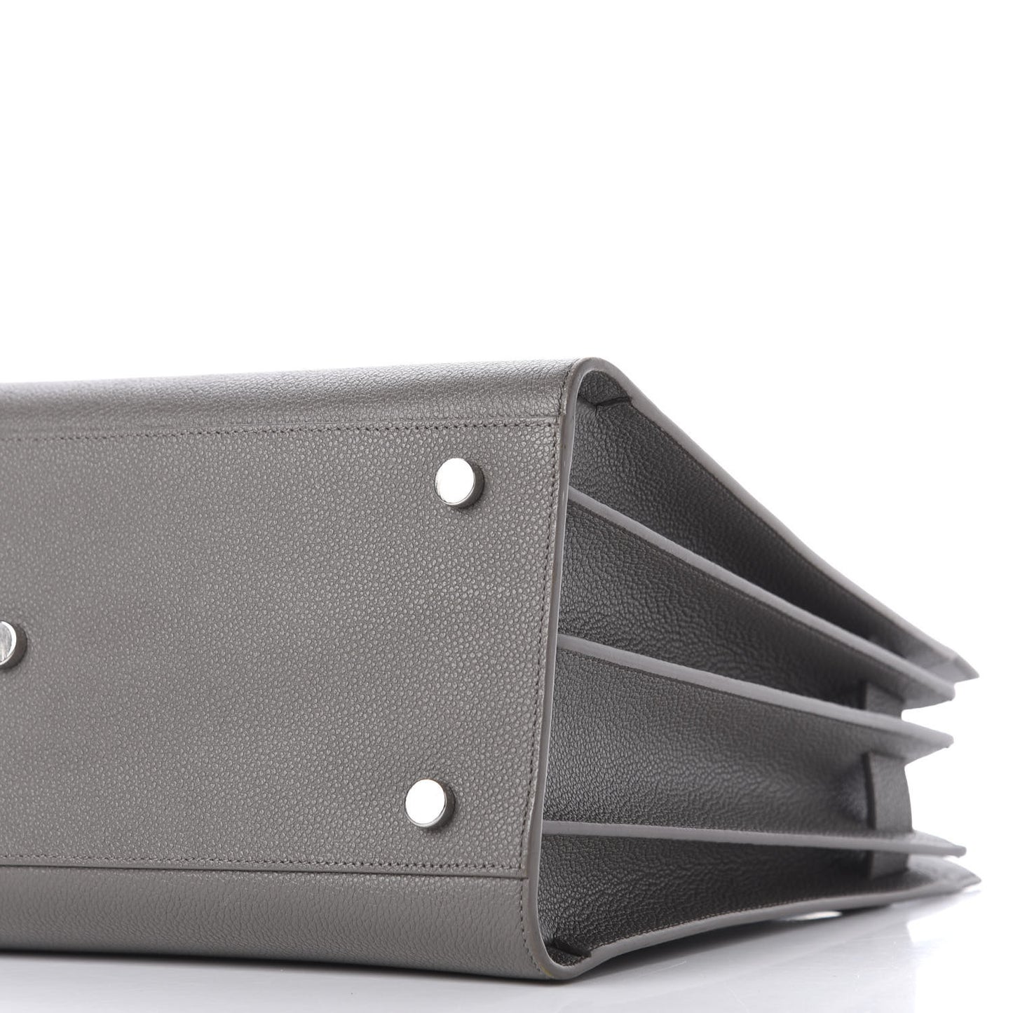 Grained Calfskin Small Sac De Jour Fog