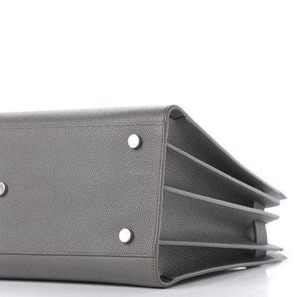 Saint Laurent Grained Calfskin Small Sac De Jour Fog 9 of 10