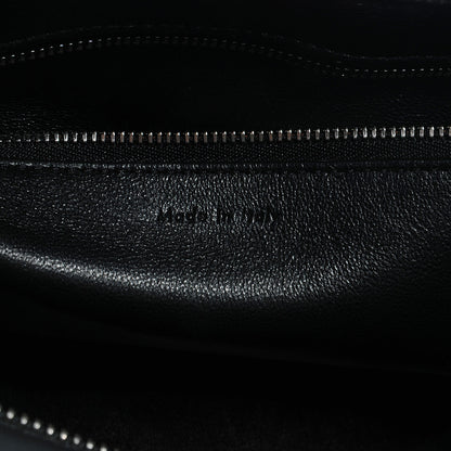 Celine Textured Calfskin Small Bi-Color Edge Shoulder Bag Black Cream 6 of 9